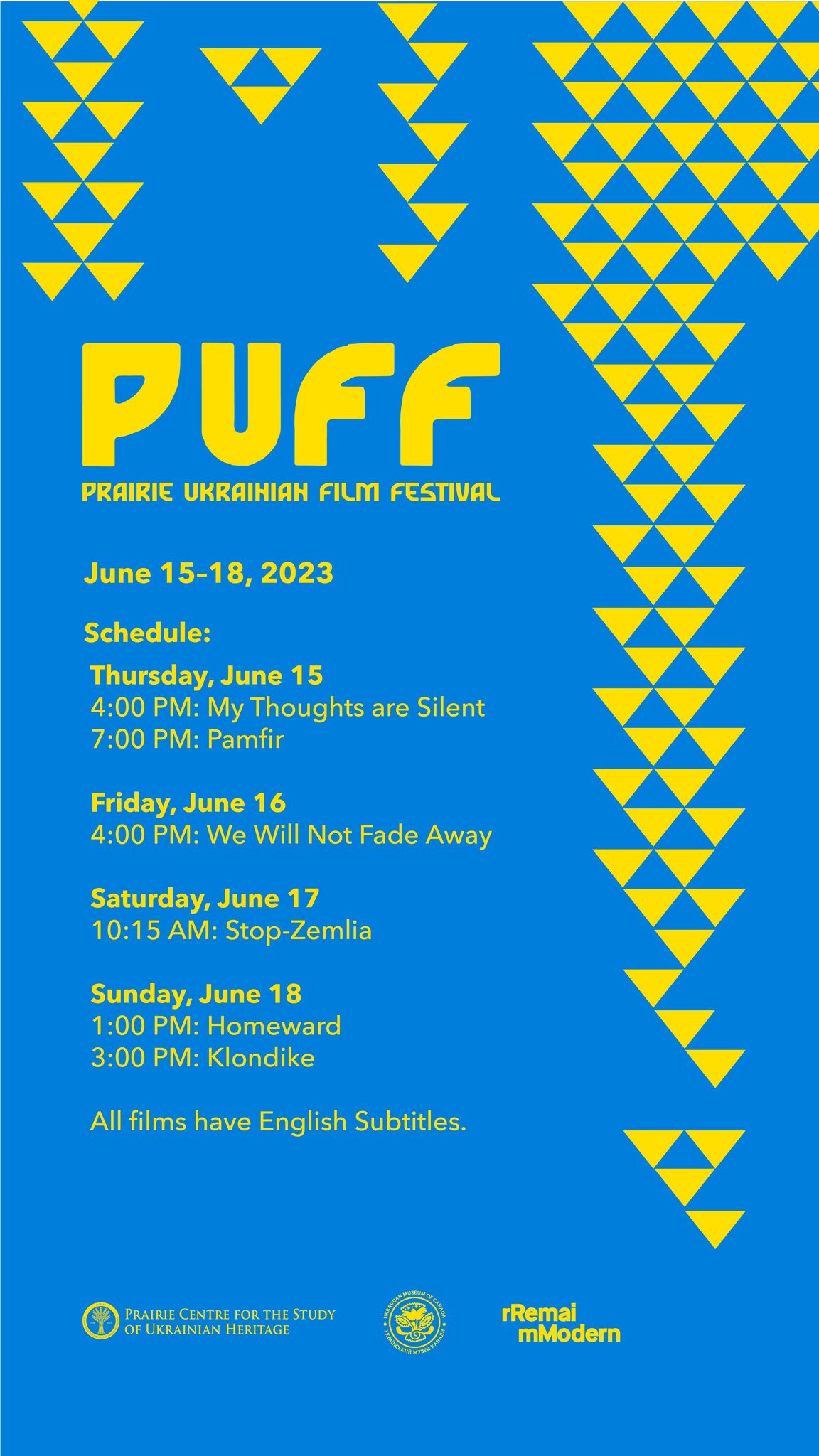 Prairie Ukrainian Film Festival (PUFF) 1 Prairie Ukrainian Film Festival (PUFF) 1